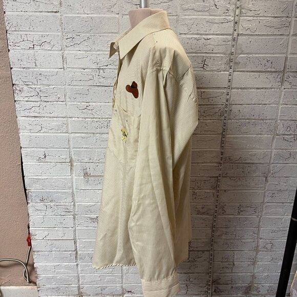 Fabrizio Vintage Embroidered Western Button Up Long Sleeve Shirt Large - Picture 8 of 12